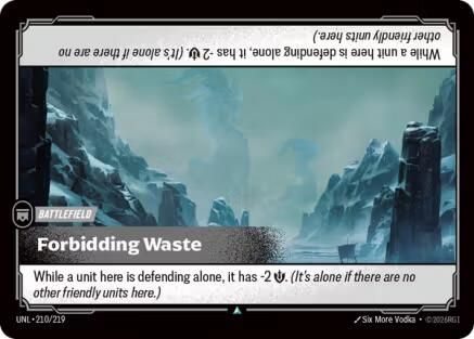 Forbidding Waste (210/219) - Riftbound - [Unleashed] Foil