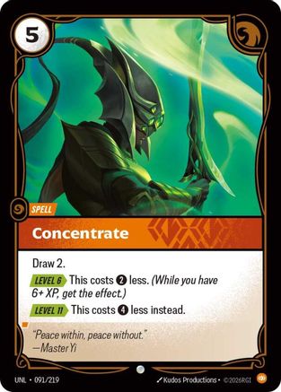 Concentrate (091/219) - Riftbound - [Unleashed] Foil