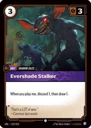 Evershade Stalker (123/219) - Riftbound - [Unleashed] Foil