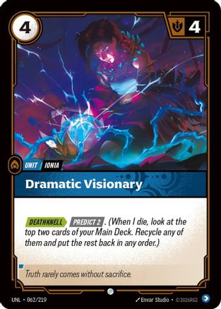 Dramatic Visionary (062/219) - Riftbound - [Unleashed] Foil