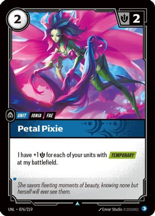Petal Pixie (076/219) - Riftbound - [Unleashed] Foil