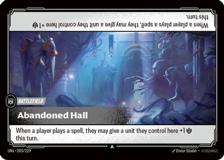 Abandoned Hall (205/219) - Riftbound - [Unleashed]