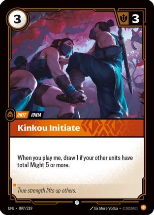 Kinkou Initiate (097/219) - Riftbound - [Unleashed]