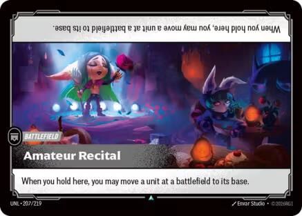 Amateur Recital (207/219) - Riftbound - [Unleashed] Foil