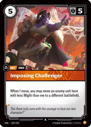 Imposing Challenger (105/219) - Riftbound - [Unleashed] Foil