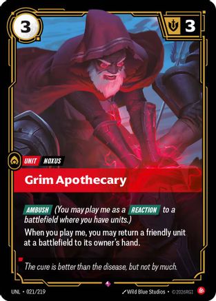 Grim Apothecary (021/219) - Riftbound - [Unleashed] Foil