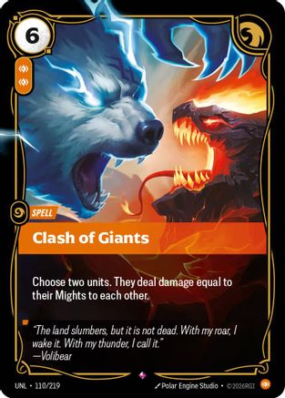Clash of Giants (110/219) - Riftbound - [Unleashed] Foil
