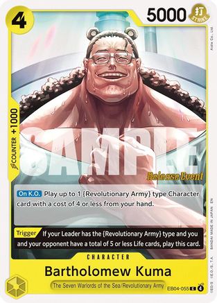 Bartholomew Kuma (EB04-055) (EB04-055) - [Adventure on Kami's Island Release Event Cards]