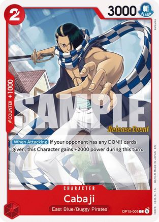 Cabaji (OP15-005) - [Adventure on Kami's Island Release Event Cards]