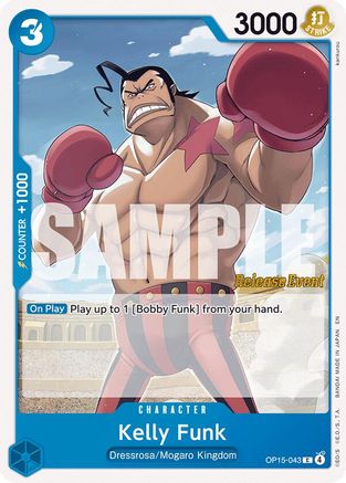 Kelly Funk (OP15-043) - [Adventure on Kami's Island Release Event Cards]