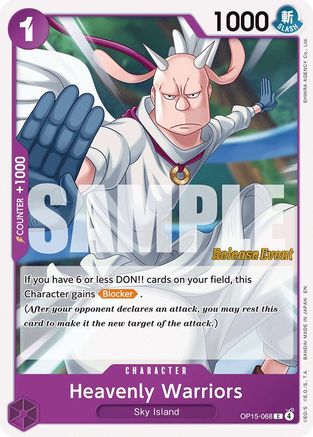 Heavenly Warriors (OP15-068) - [Adventure on Kami's Island Release Event Cards]