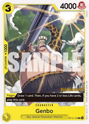 Genbo (OP15-103) - [Adventure on Kami's Island Release Event Cards]