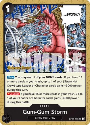 Gum-Gum Storm (OP15-095) - [Adventure on Kami's Island Release Event Cards]
