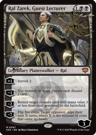 Ral Zarek, Guest Lecturer  [Secrets of Strixhaven] Foil