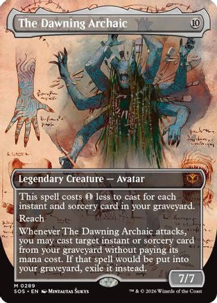 The Dawning Archaic (Borderless)  [Secrets of Strixhaven]