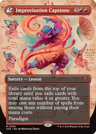 Improvisation Capstone (Borderless)  [Secrets of Strixhaven]