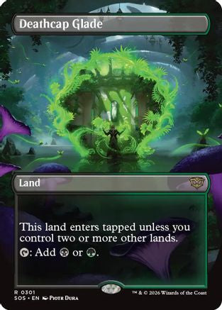 Deathcap Glade (Borderless)  [Secrets of Strixhaven] Foil