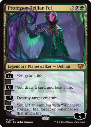 Professor Dellian Fel  [Secrets of Strixhaven] Foil
