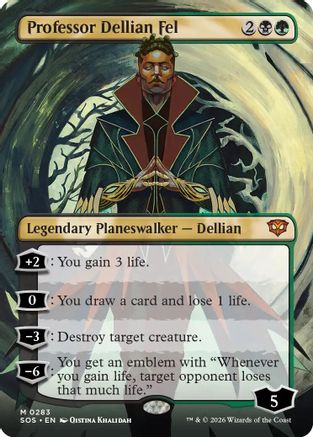 Professor Dellian Fel (Borderless)  [Secrets of Strixhaven] Foil