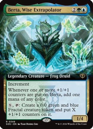 Berta, Wise Extrapolator (Extended Art)  [Secrets of Strixhaven] Foil