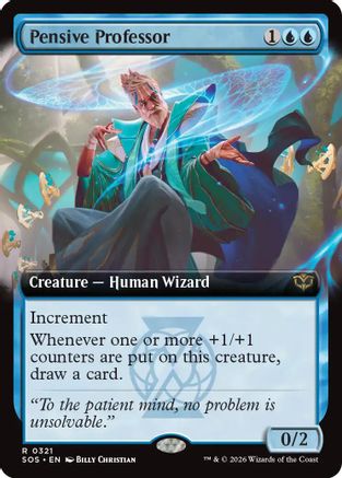 Pensive Professor (Extended Art)  [Secrets of Strixhaven]