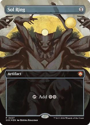 Sol Ring (Borderless)  [Commander: Secrets of Strixhaven] Foil