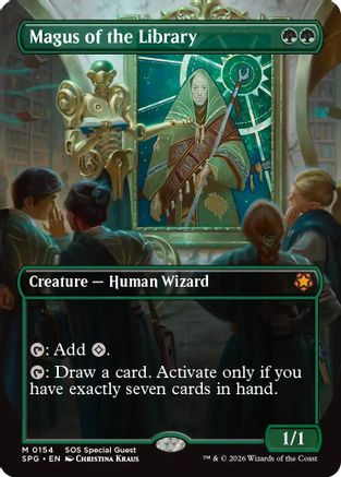Magus of the Library (Borderless)  [Special Guests] Foil