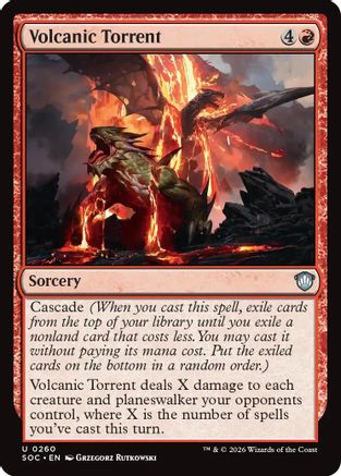 Volcanic Torrent  [Commander: Secrets of Strixhaven]