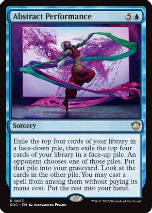 Abstract Performance  [Commander: Secrets of Strixhaven]