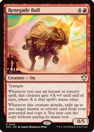 Renegade Bull  [Commander: Secrets of Strixhaven]