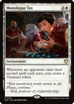 Monologue Tax  [Commander: Secrets of Strixhaven]