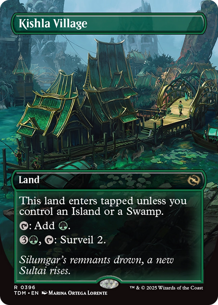 Kishla Village (Borderless) [Tarkir: Dragonstorm] Foil
