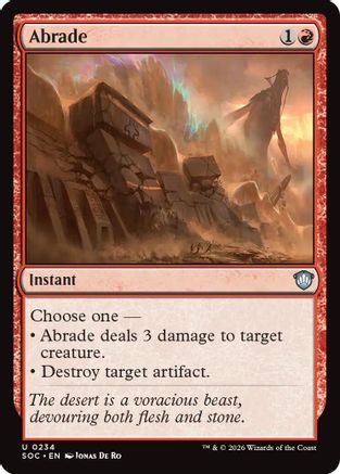 Abrade  [Commander: Secrets of Strixhaven]