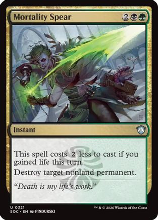 Mortality Spear  [Commander: Secrets of Strixhaven]