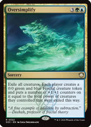 Oversimplify  [Commander: Secrets of Strixhaven]