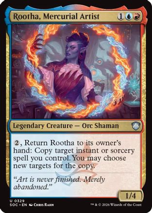 Rootha, Mercurial Artist  [Commander: Secrets of Strixhaven]