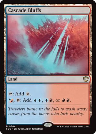 Cascade Bluffs  [Commander: Secrets of Strixhaven]