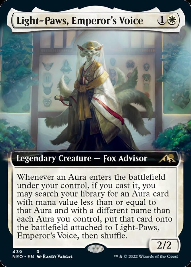 Light-Paws, Emperor's Voice (Extended Art) [Kamigawa: Neon Dynasty] Foil