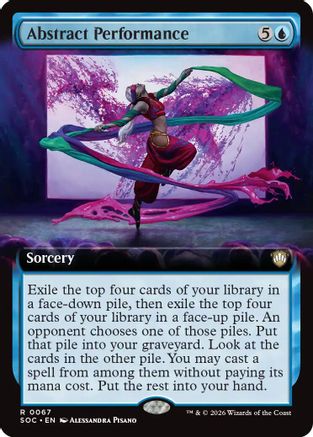 Abstract Performance (Extended Art)  [Commander: Secrets of Strixhaven]