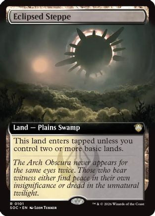 Eclipsed Steppe (Extended Art)  [Commander: Secrets of Strixhaven]