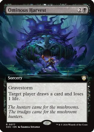 Ominous Harvest (Extended Art)  [Commander: Secrets of Strixhaven]