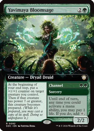 Yavimaya Bloomsage (Extended Art)  [Commander: Secrets of Strixhaven]