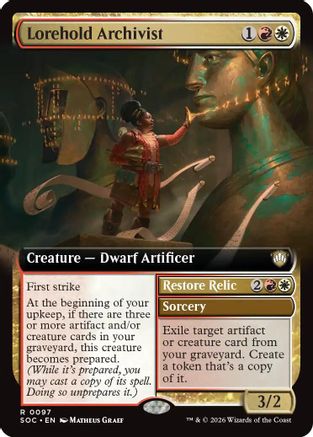 Lorehold Archivist (Extended Art)  [Commander: Secrets of Strixhaven]