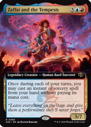 Zaffai and the Tempests (Extended Art)  [Secrets of Strixhaven]
