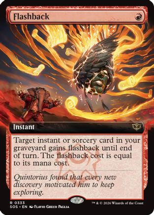 Flashback (Extended Art)  [Secrets of Strixhaven] Foil