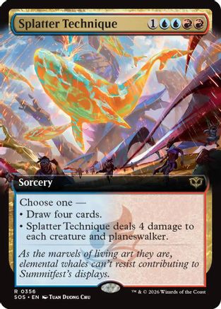 Splatter Technique (Extended Art)  [Secrets of Strixhaven]