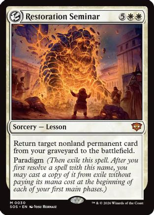 Restoration Seminar  [Secrets of Strixhaven] Foil