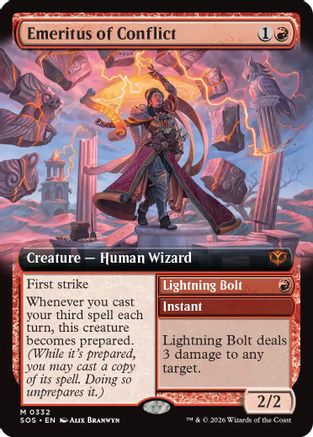 Emeritus of Conflict (Extended Art)  [Secrets of Strixhaven]