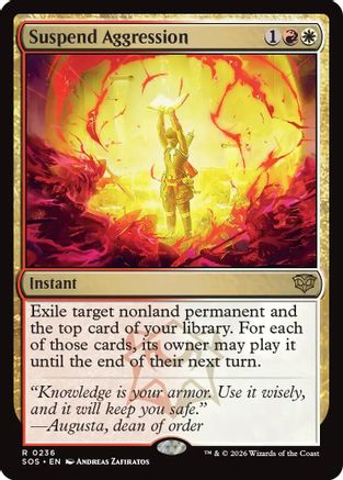 Suspend Aggression  [Secrets of Strixhaven] Foil