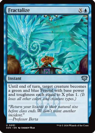 Fractalize  [Secrets of Strixhaven] Foil